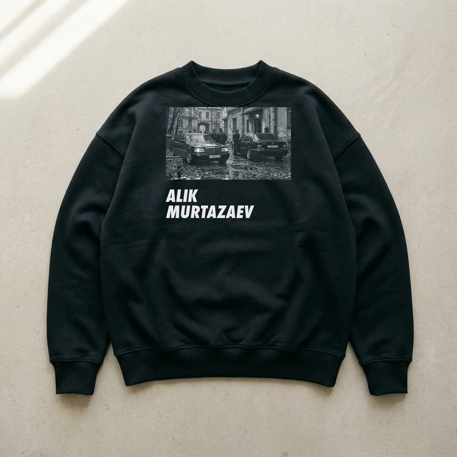 ALIK MURTAZAEV CREWNECK, мокап