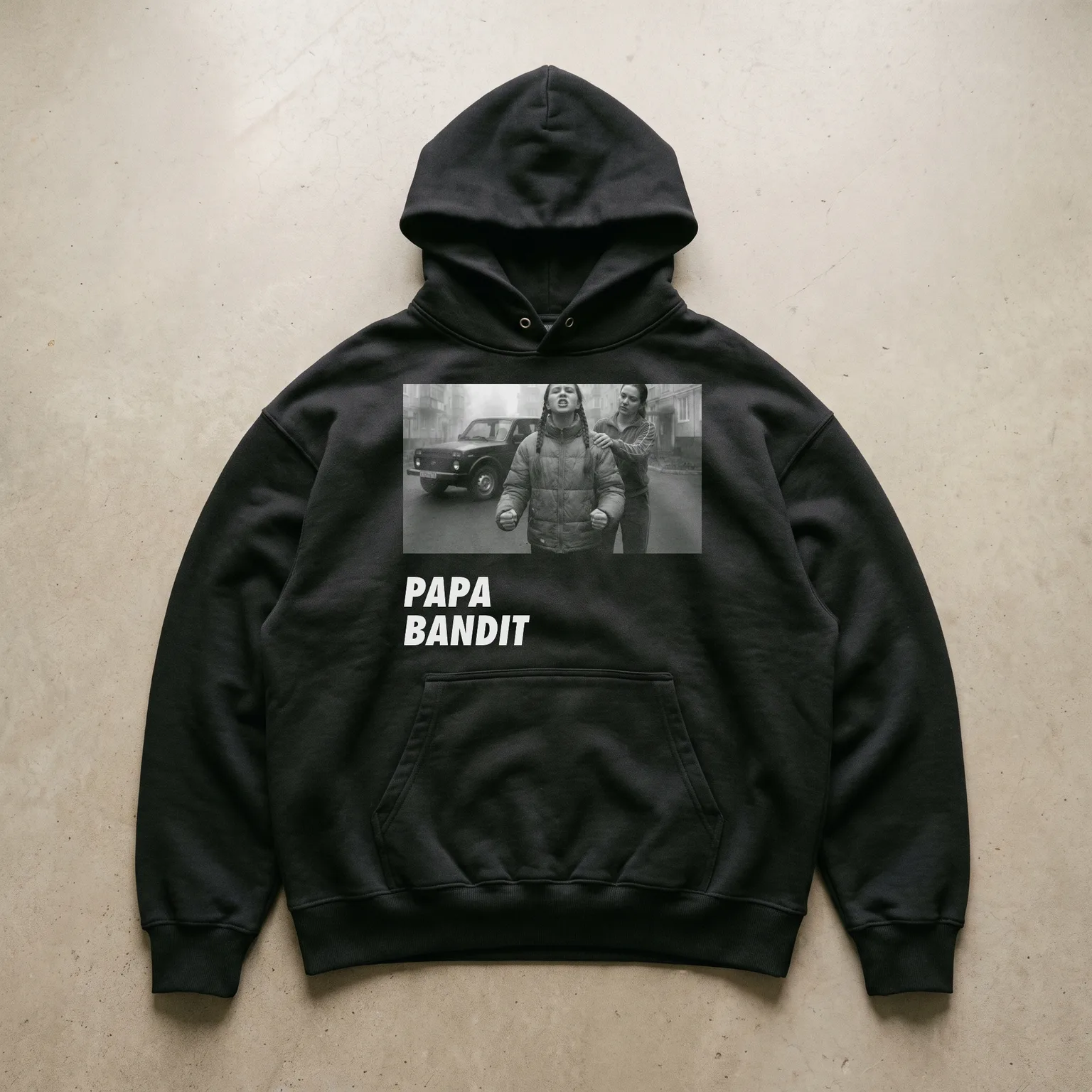 PAPA BANDIT HOODIE, мокап