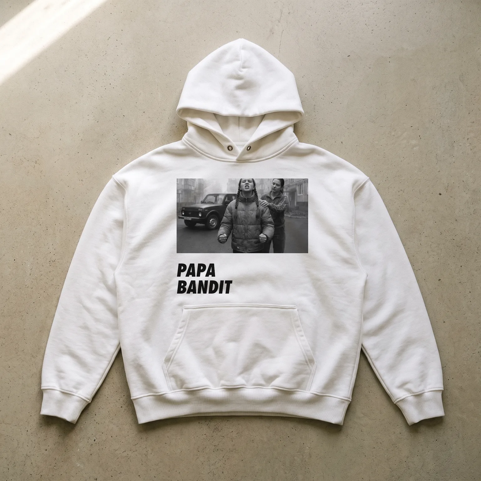 PAPA BANDIT HOODIE, мокап