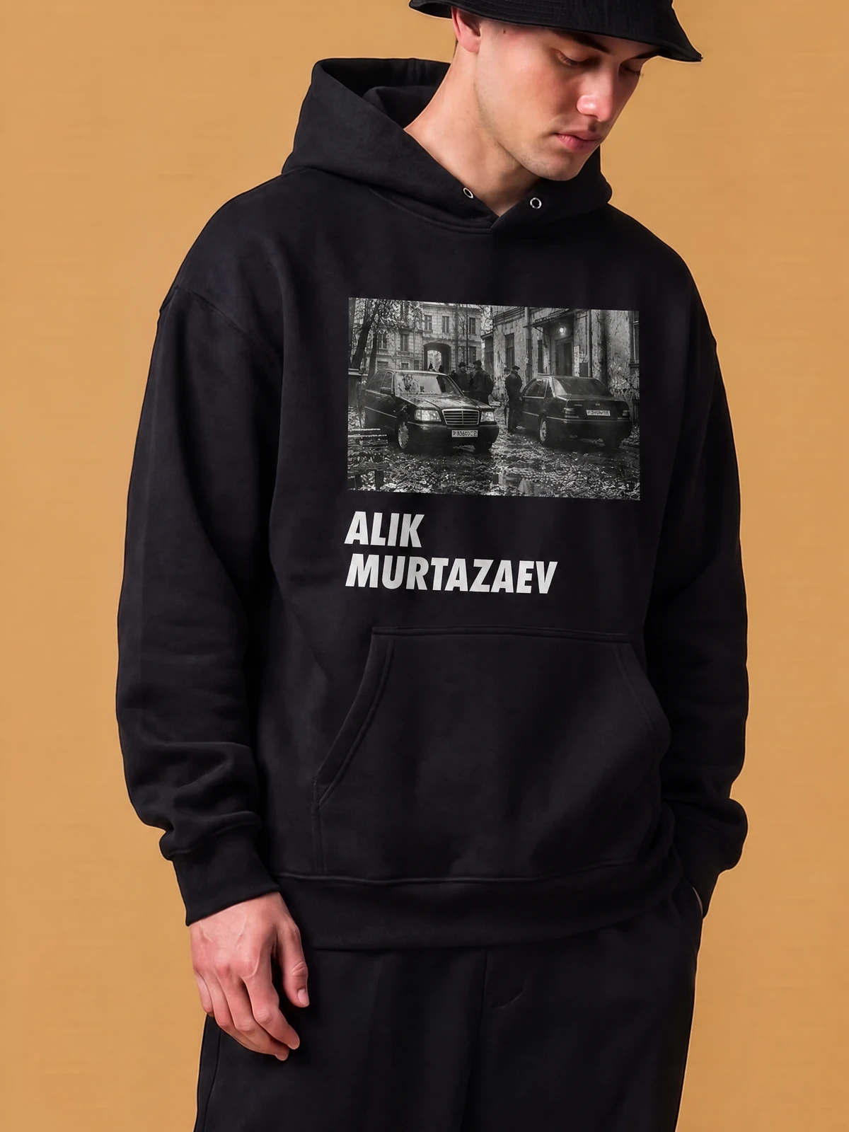 ALIK MURTAZAEV HOODIE, принт крупно