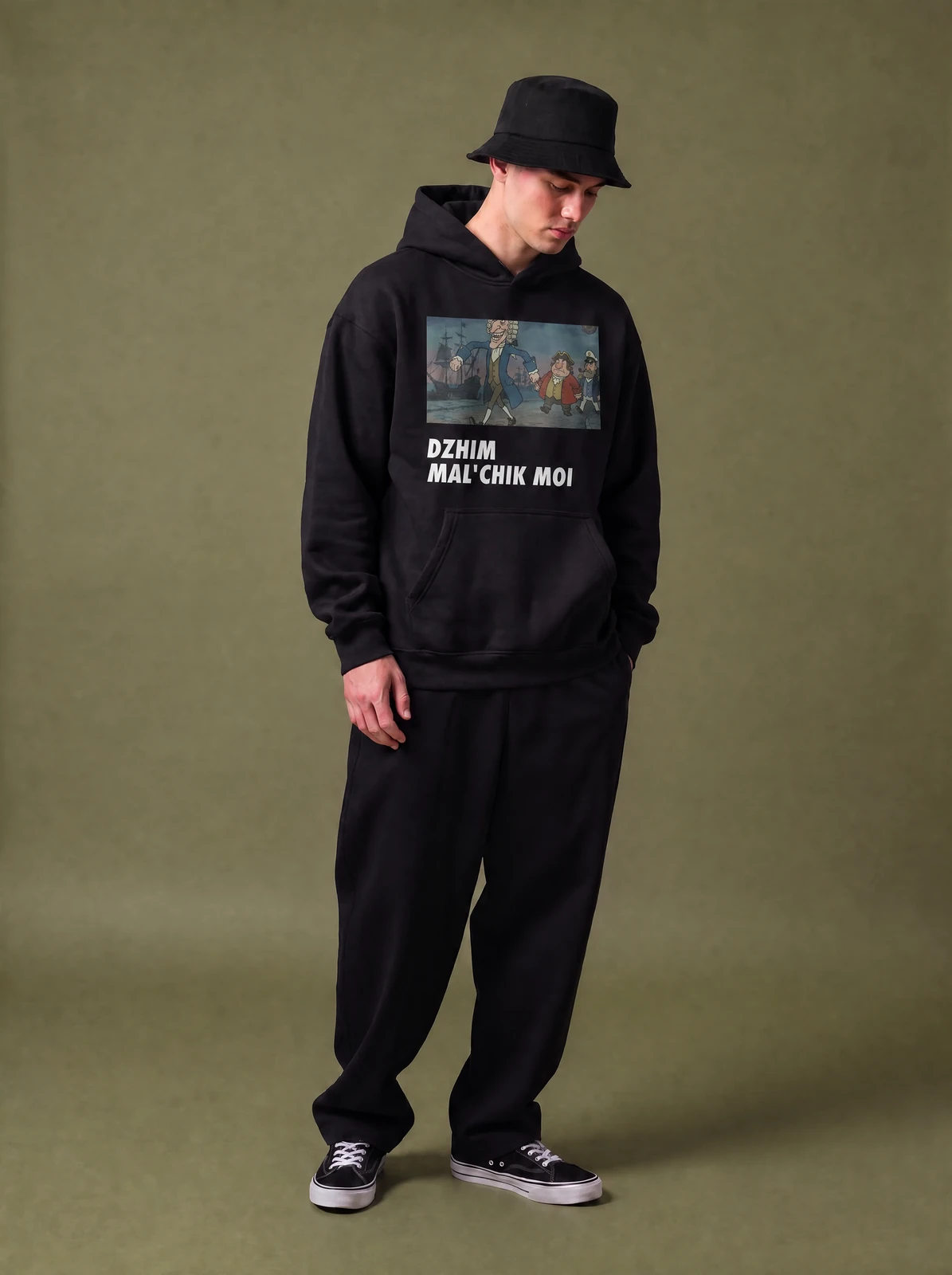 DZHIM MAL'CHIK MOI HOODIE, чёрная