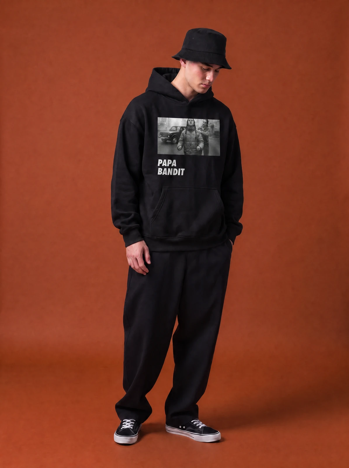 PAPA BANDIT HOODIE, чёрная